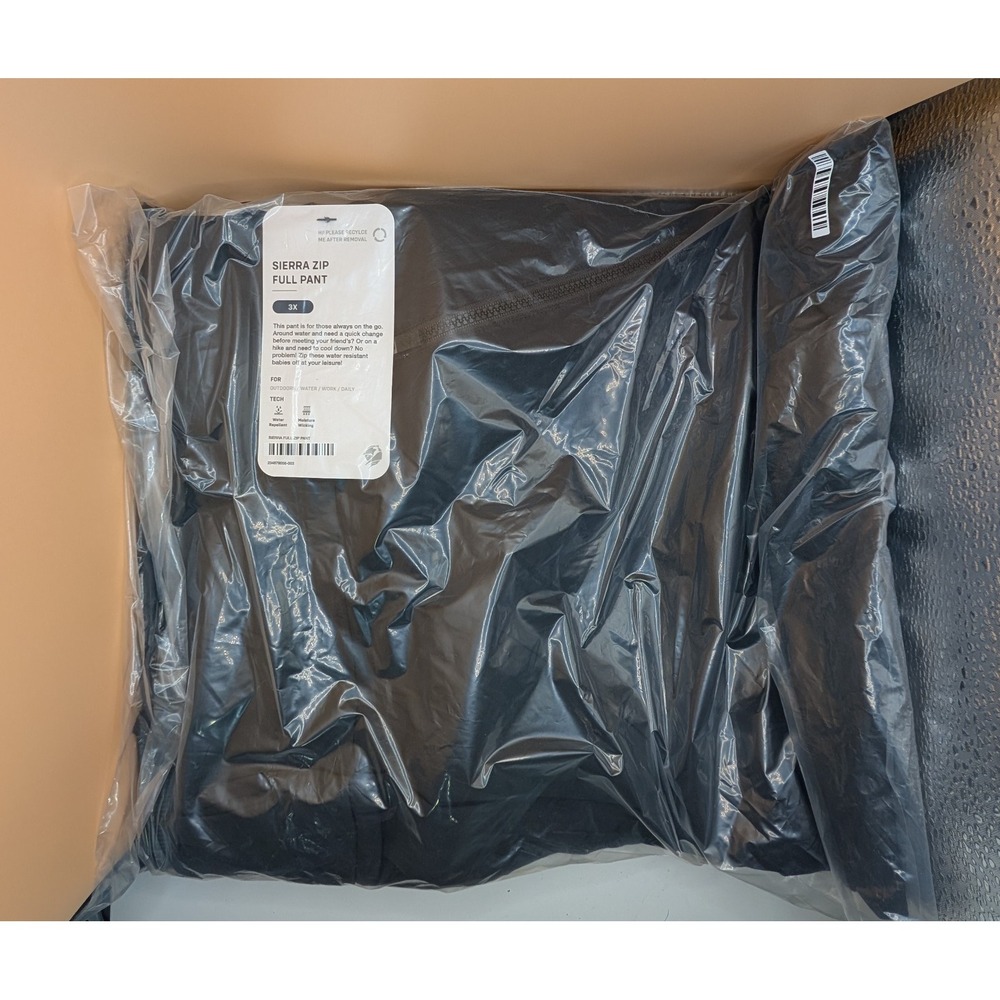 New Phoenix Women's Black Sierra Zip Full Pant 3X NWT XXXL 3XL